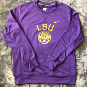 LSU Tigers Nike Therma Fit Long Sleeve Sweatshirt